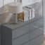 6 Drawer Chest Of Drawers: 110cm Wide. High Gloss Fronts. Scratch Resistant. Modern No Handle Design.-581136159