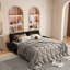 73.2" Queen Pull Out Sofa Bed, 3-in-1 Convertible Sleeper Sofa, Multi-Functional Velvet Loveseat Bed, Black-947538637