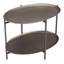 Table basse avec rangement en acier