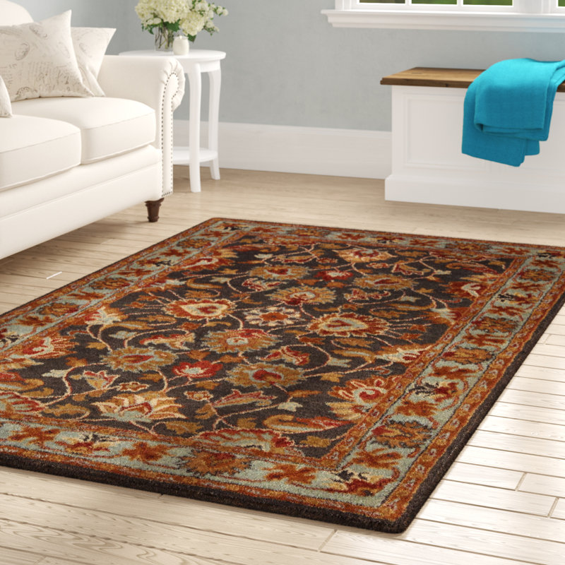 Teshina Hand Tufted Wool Rug, Rectangle 2' x 3'