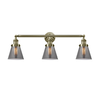 Cone 3 Light Bath Vanity Light