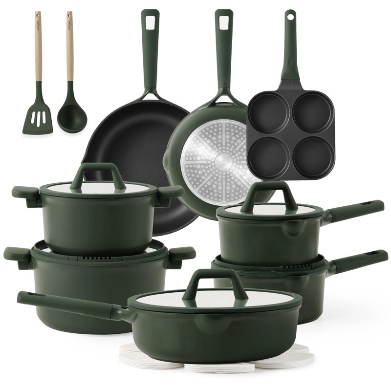 Carote 19pcs Nonstick Cookware Sets, Pots And Pans Set Nonstick,kitchen Cooking Set,  Premium Induction Cookware, Large Capacity Granite