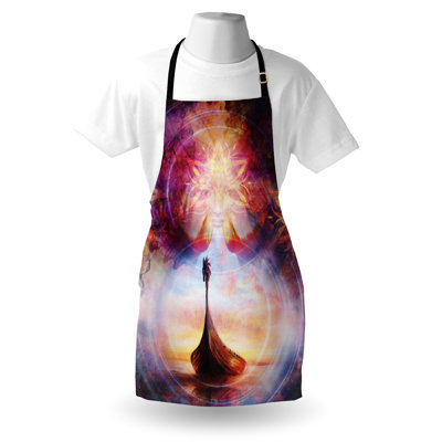 Viking Apron Unisex, Dragon Head Boat Violet, Adult Size, Multicolor