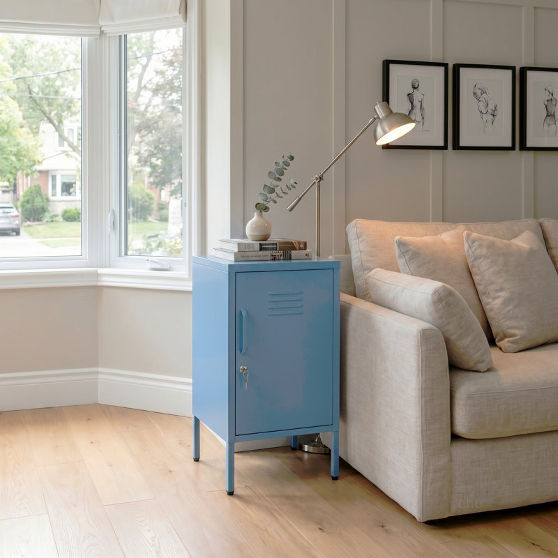 Une armoire de rangement en métal multifonctionnelle, Blue