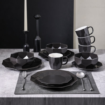 Stone Lain Jamie 16-Piece Dinnerware Set Porcelain