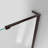 DreamLine Unidoor-LS 53 - 54 inch W x 72 inch H Frameless Hinged Shower Door in Matte Black-44744852-121350097