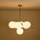 7 - Light Sputnik Design Tiered Chandelier With Globe Shade