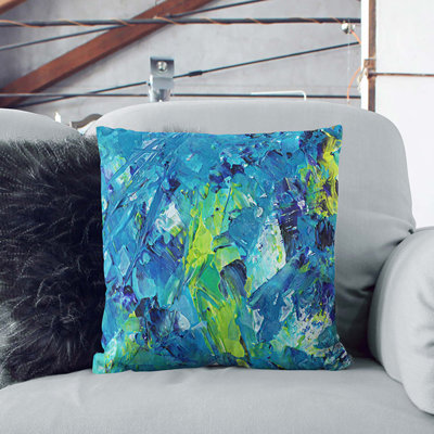 Abstract Square Throw Cushion