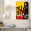 Affiche de film Pulp Fiction vieillie, femme fumante, toile murale-1648443666