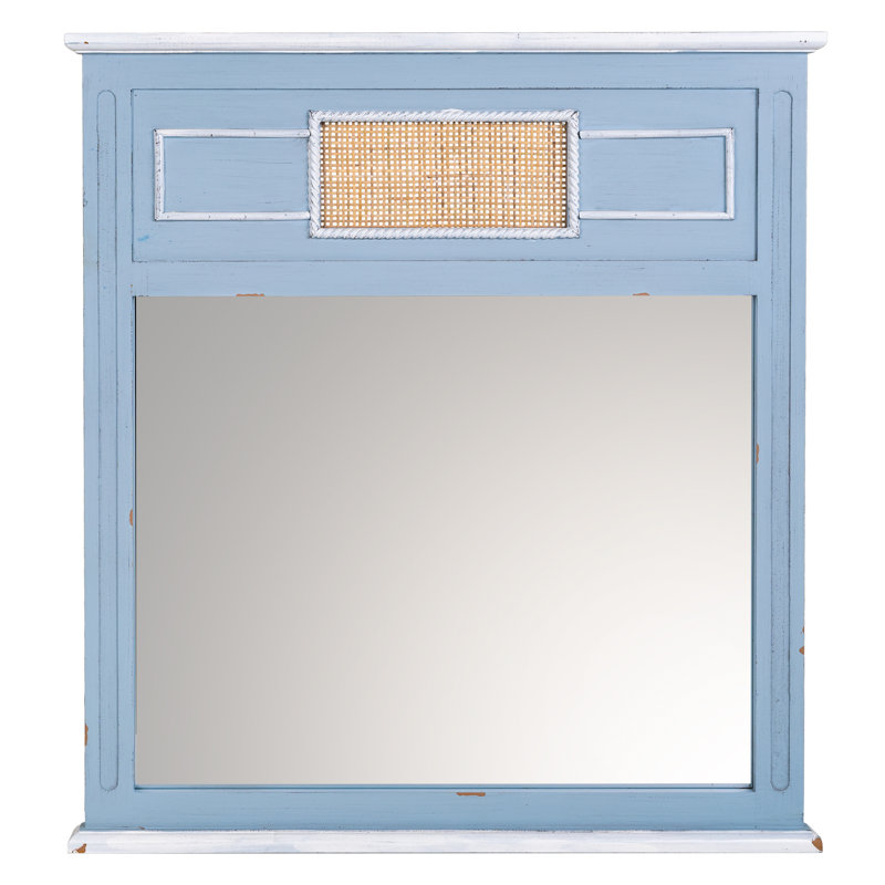 WOODEN WALL MIRROR