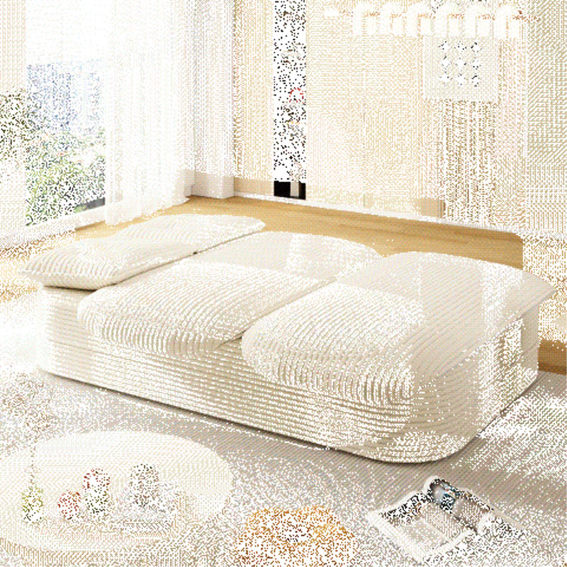 Lit de 78,7 po avec couverture fonctionnelle, 2 coussins, éponge à haute résilience, velours côtelé, s'adapte à divers cas de figure
