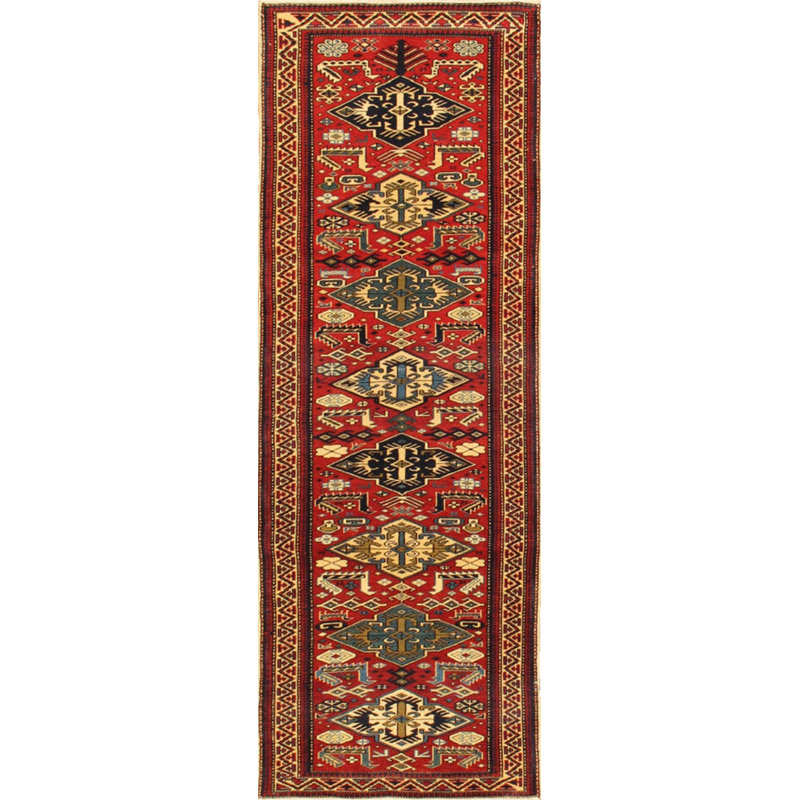 One-of-a-Kind 2' 6" X 6' 8" Area Rug in Red - Ivory