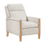 Fauteuil inclinable en bois massif 1 pièce