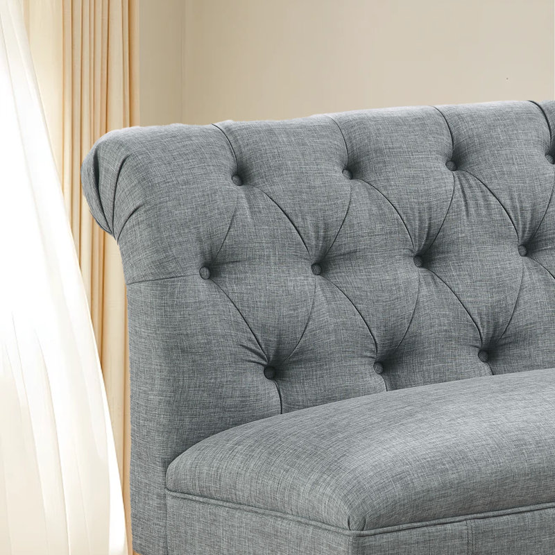 Murdis 45'' Reception Loveseat, Grey