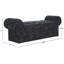 Banc rembourré en polyester Velma