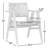 Sutri Solid Wood Low Back Armchair in Brown