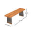 Ensemble de salle à manger d'extérieur 3 pièces avec table en bois d'acacia et chaises en rotin tissé à la main, gris et teck-129691924