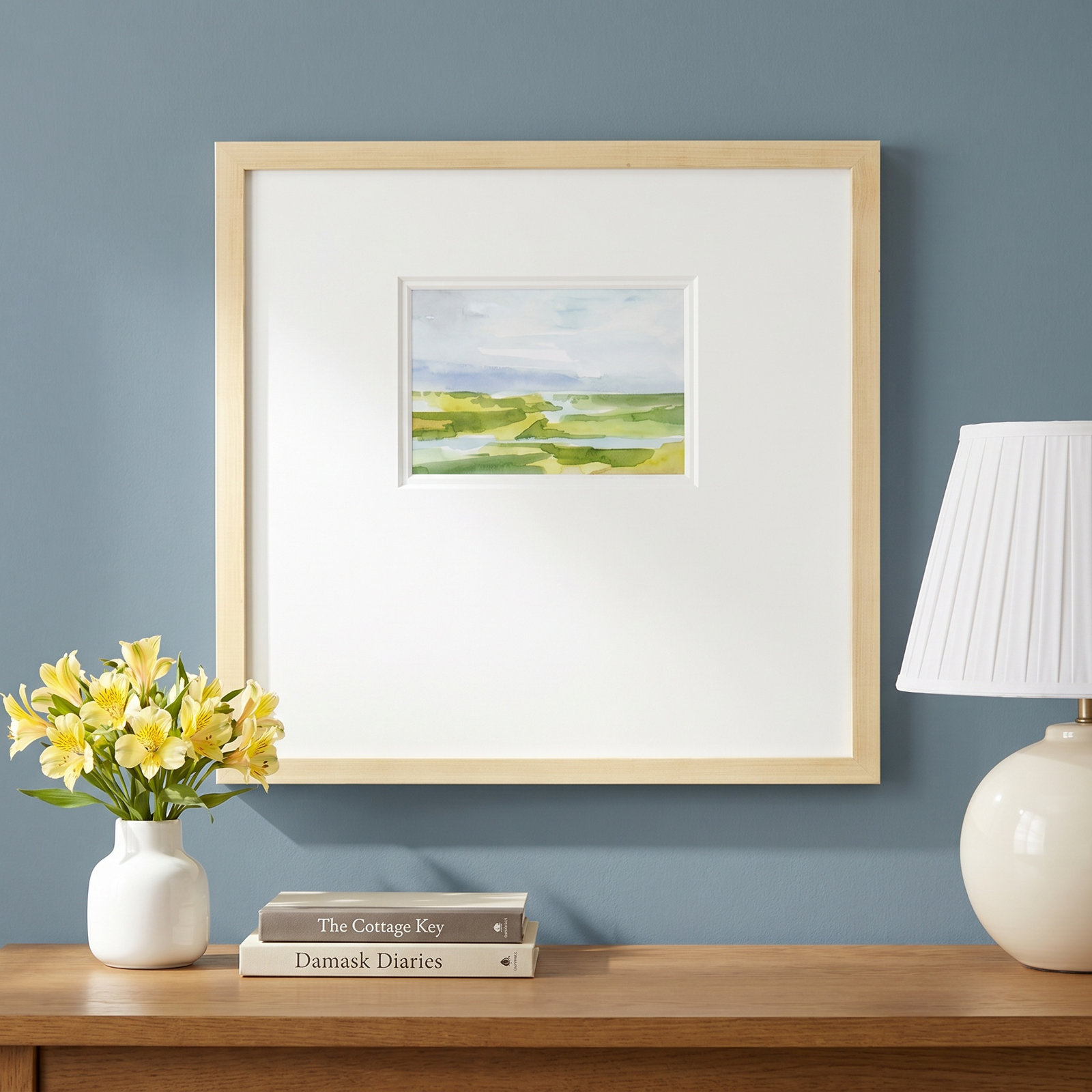 Watery Lowlands III, 21" H x 21" W x 1.25" D