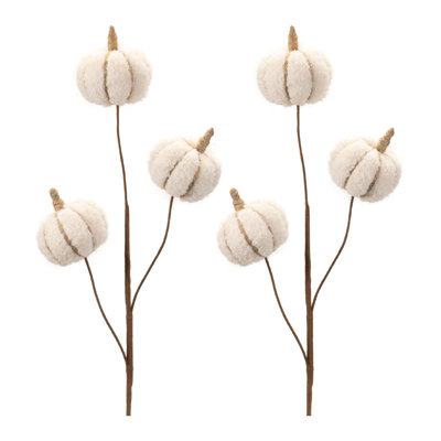 Plush Fall Pumpkin Spray (Set of 6)