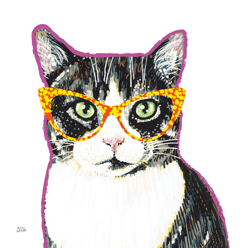 Bespectacled Pet III by Melissa Averinos - Wrapped Canvas Print, 91cm H x 91cm W