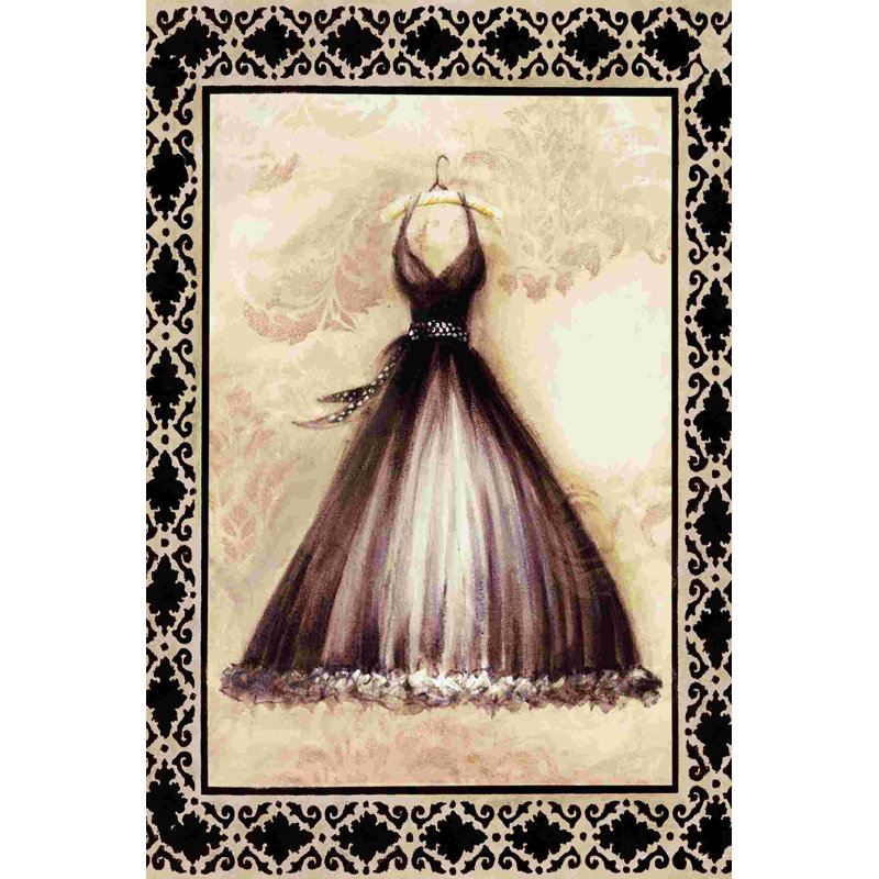 «Black Fashion Dress 2», impression sur toile tendue, H 18 po x l 12 po