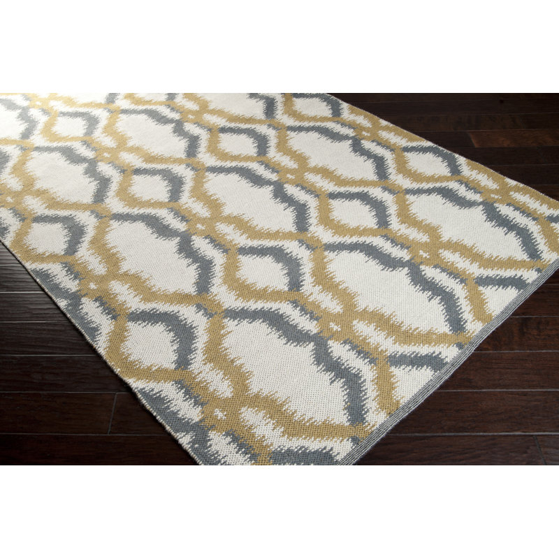 Halycon Wool Geometric Indoor Rug, Rectangle 2' x 3'