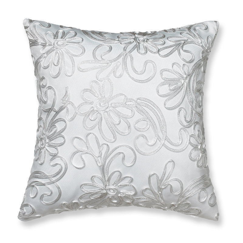 Chantilly Lace Pillow Cover, White