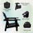 Devito All-Weather Resistant HDPE Plastic Oversize Adirondack Chair-1771610899