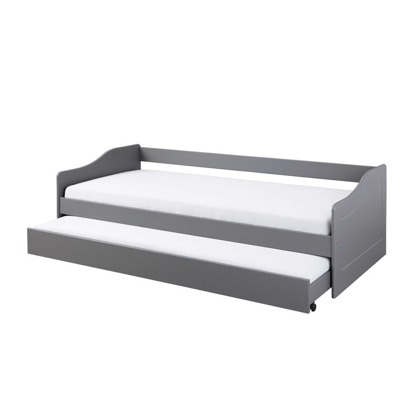 Children's bed Sanah - including slatted frame, 90 x 200 cm, Grey