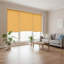 Semi Sheer Daylight Roller Blind with Chrome Eyelet Detail-1207423551-1207876642