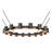 16 - Light Dimmable Wagon Wheel Chandelier