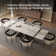 Joceline 78.74'' to 110.23” Extendable Rectangular Sintered Stone Dining Table Seat 10-12