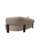 Arden Modern Curved Loveseat – Deep Seating Upholstered Couch, Taupe Fabric