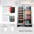 24" 18 Bottle and 55 Can Dual Zone Freestanding/Built-In Wine and Beverage Refrigerator