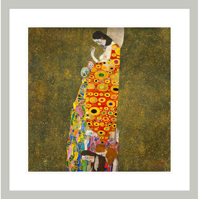 «Hope II» par Gustav Klimt, impression giclée encadrée, H 23,72 po x l 23,5 po