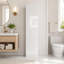 Bathroom Storage Cabinet With 3 Shelves,4 Door Shelves,3 Smooth-Gliding Drawers