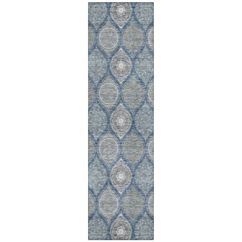 Chayden Washable Geometric Indoor / Outdoor Rug, Runner 2'3" x 7'6"
