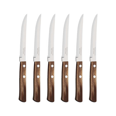 Tramontina 6 Piece Stainless Steel Steak Knife Set