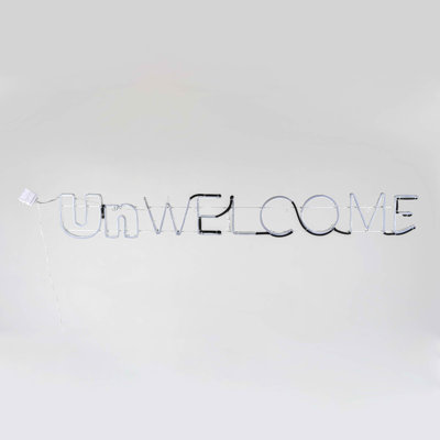 Kerttuli 50" Halloween "Unwelcome" Neon Style Sign
