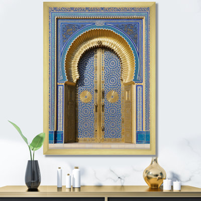 Morroco Palace Golden Doors II - Countryside Canvas Wall Art