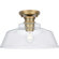 1 - Light Simple Bell Semi Flush Mount