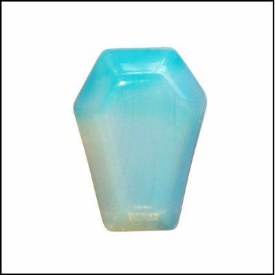 Mini-luminaire suspendu en forme de cercueil en cristal naturel, bijoux en pierres précieuses élégantes pour Halloween et pour tous les jours