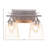 Uptowne 2 Light Bath Bar Shown In Aged Silver Finish With 4.5” Square Clear Bubble Glass