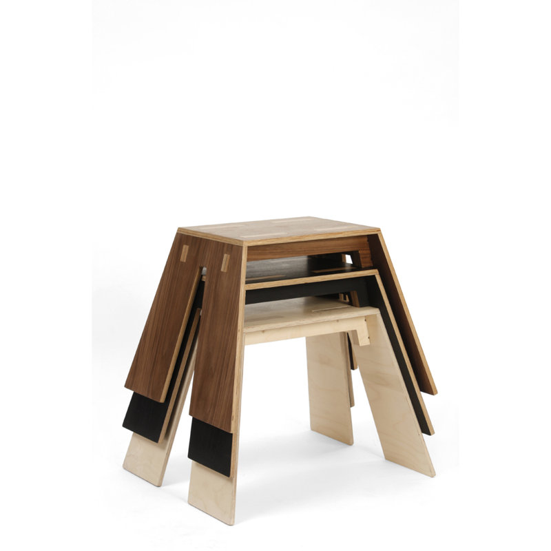 Pirwi Accent Stool, Black