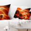Coussin lombaire à vagues d’ondulation abstraites 3d