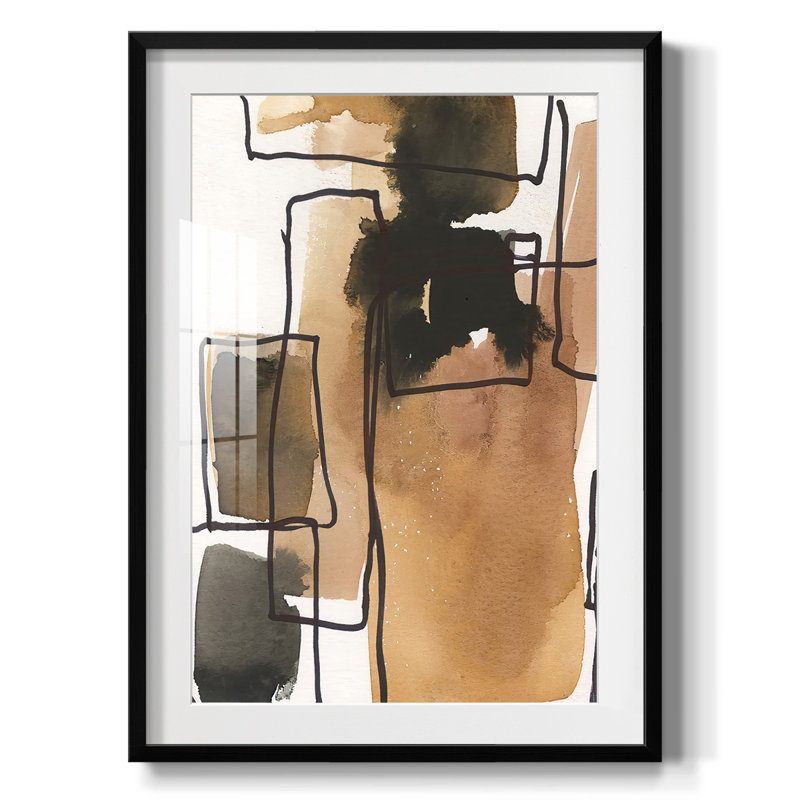 Retro Vibe IV - Impression encadrée, Noir, H 28,5 po x l 20,5 po