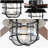 Nicola 66'' 8-Blade Black Farmhouse Ceiling Fan with Light Kit and Remote Control