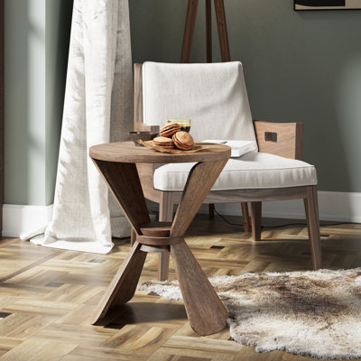 Table de bout avec tablette de rangement Rustic Farmhouse