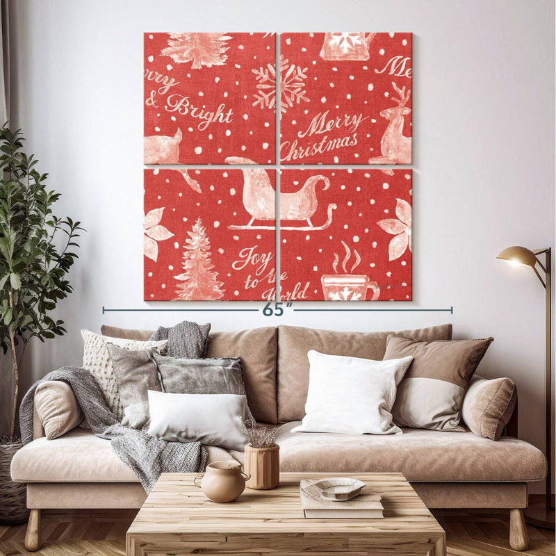 Lelend Floursack Holiday, motif lumineux II, H 50 po x l 50 po