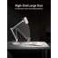 Lampe de table réglable à bras articulé avec accents en bois, grande taille, hauteur maximale 29,7 po, lampe de bureau avec interrupteur marche / arrêt-1113913333